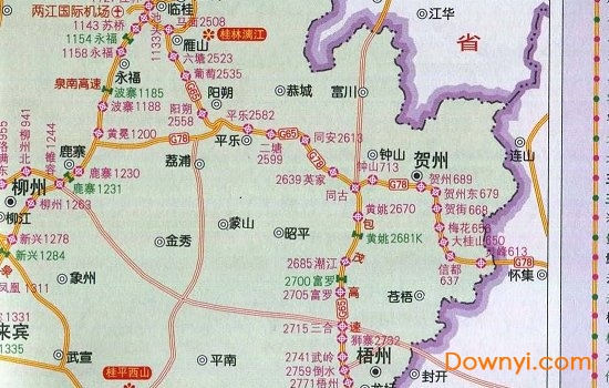 广西高速公路最新地图概览